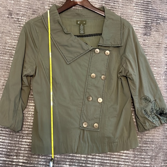 GUC Fei Anthropologie army green jacket. 12 - Picture 7 of 9
